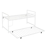 【ブラック/ホワイト】ロフトベッド パイプベッド 親子ベッド 2段ベッド シングル ハイタイプ 2色展開 白 黒 高さ110cm システムベッド スチール 収納 北欧風 一人暮らし スチール キャスター付き 耐震 ベッド おしゃれ