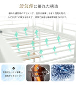 【ブラック/ホワイト】ロフトベッド パイプベッド シングル ハイタイプ 階段付き 大人用 2色展開 白 黒 高さ170cm システムベッド スチール 収納 北欧風 一人暮らし スチール 耐震 ベッド