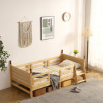 ロータイプ ロフトベッド ベッドフレーム 木製 システムベッド 子供ベッド ローハシゴ付く シングル ウッド ナチュラル 収納 北欧風 子供部屋 耐震 7日内出荷