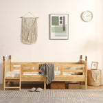 ロータイプ ロフトベッド ベッドフレーム 木製 システムベッド 子供ベッド ローハシゴ付く シングル ウッド ナチュラル 収納 北欧風 子供部屋 耐震 7日内出荷