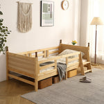 ロータイプ ロフトベッド ベッドフレーム 木製 システムベッド 子供ベッド ローハシゴ付く シングル ウッド ナチュラル 収納 北欧風 子供部屋 耐震 7日内出荷