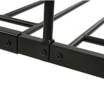 【ブラック/ホワイト】ロフトベッド パイプベッド シングル ハイタイプ 大人用 ブラック 黒 白 テーブル付き はしご付き 高さ136cm システムベッド スチール 北欧風 一人暮らし スチール 耐震 ベッド 子供部屋