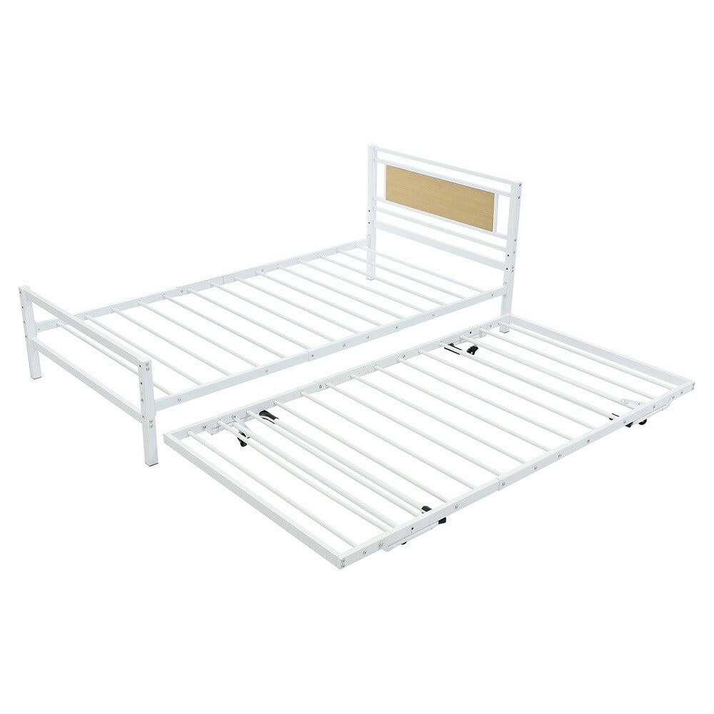 【ブラック/ホワイト】 ベッド 二段ベッド 親子ベッド パイプベッド シングルベッド デイベッド 多段ベッド シングル ベッド ベッドフレーム エキストラベッド パイプ キャスター付き 収納 北欧風 おしゃれ 子供部屋 スチール 耐震