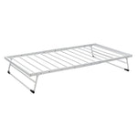 【ブラック/ホワイト】 ベッド 二段ベッド 親子ベッド パイプベッド シングルベッド デイベッド 多段ベッド シングル ベッド ベッドフレーム エキストラベッド パイプ キャスター付き 収納 北欧風 おしゃれ 子供部屋 スチール 耐震