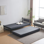 【ブラック/ホワイト】 ベッド 二段ベッド 親子ベッド パイプベッド シングルベッド デイベッド 多段ベッド シングル ベッド ベッドフレーム エキストラベッド パイプ キャスター付き 収納 北欧風 おしゃれ 子供部屋 スチール 耐震