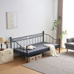 【ブラック/ホワイト】 パイプベッド ベッドフレーム 折り畳み 軽量 持ち運び 組立簡単 ベッド 下収納 シングルベッド 収納 コンパクト 白 黒 2色展開 省スペース 一人暮らし 単身赴任 新生活 通気性 寮