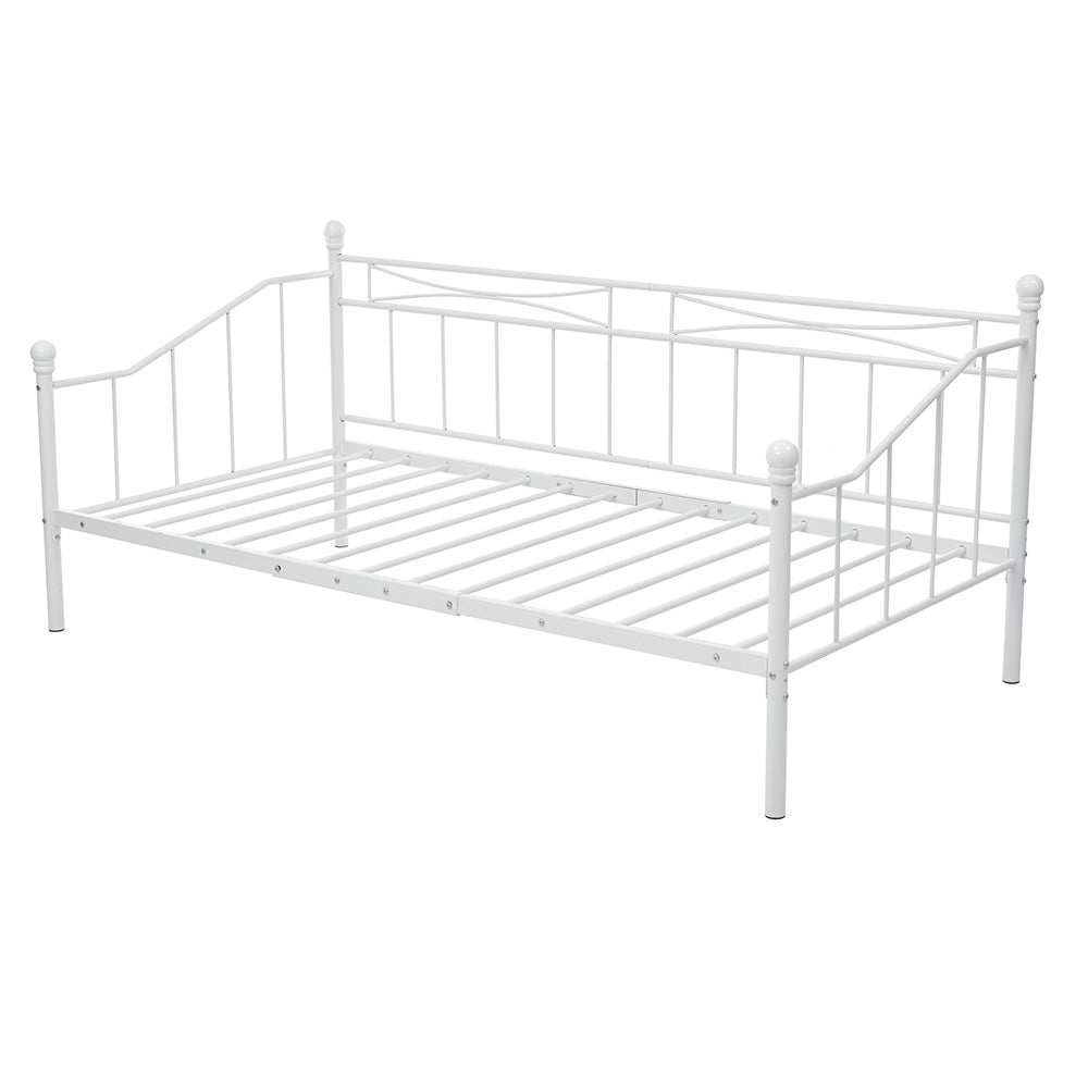 【ブラック/ホワイト】 パイプベッド ベッドフレーム 折り畳み 軽量 持ち運び 組立簡単 ベッド 下収納 シングルベッド 収納 コンパクト 白 黒 2色展開 省スペース 一人暮らし 単身赴任 新生活 通気性 寮