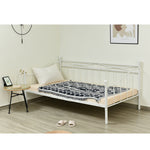 【ブラック/ホワイト】 パイプベッド ベッドフレーム 折り畳み 軽量 持ち運び 組立簡単 ベッド 下収納 シングルベッド 収納 コンパクト 白 黒 2色展開 省スペース 一人暮らし 単身赴任 新生活 通気性 寮