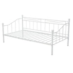 【ブラック/ホワイト】 パイプベッド ベッドフレーム 折り畳み 軽量 持ち運び 組立簡単 ベッド 下収納 シングルベッド 収納 コンパクト 白 黒 2色展開 省スペース 一人暮らし 単身赴任 新生活 通気性 寮