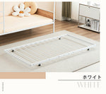 【ホワイト/ブラック】パイプベッド 折りたたみベッド 折り畳み シングル ベッド シングルベッド ベッドフレーム コンパクト ベッド 長さ195cm スチール 折畳ベッド 白 黒 2色展開 省スペース 一人暮らし 単身赴任 新生活 通気性 7日内出荷