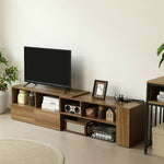 伸縮テレビボード ローボード 伸縮テレビ台 コーナー テレビラック 北欧風 おしゃれ リビング ワンルーム 一人暮らし TVボード TV台 幅95~169cm ホワイト 韓国風 北欧 パソコン台 テレビラック TVボード ロータイプ 伸縮 7日内出荷