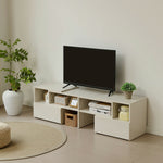 伸縮テレビボード ローボード 伸縮テレビ台 コーナー 引き出し付き テレビラック 北欧風 おしゃれ リビング ワンルーム 一人暮らし TVボード TV台 幅93~172cm 高さ38cm ホワイト 韓国風 北欧 パソコン台 テレビラック TVボード ロータイプ 伸縮 7日内出荷