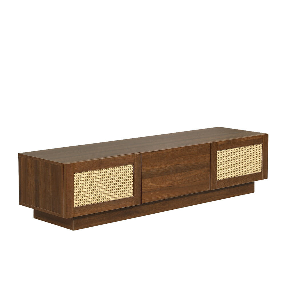 テレビ台 ローボード テレビボード 隠し収納 TVボード 幅150cm 幅180cm リビングボード テレビラック リビング収納 TV台 AVボード おしゃれ ナチュラル ラタン風 木目調 引き出し TV台 薄型