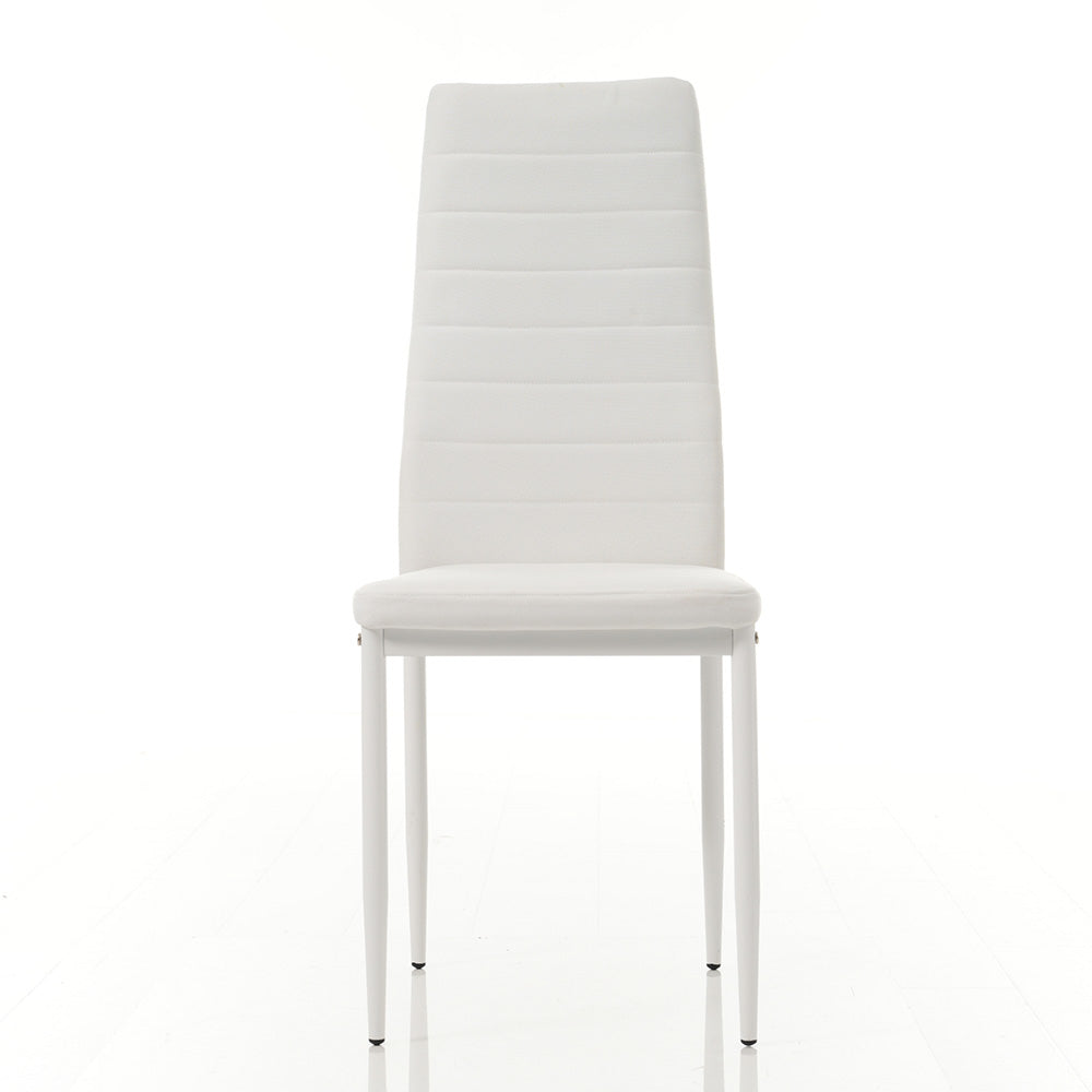 【ホワイト座面&ホワイト脚】ダイニングチェア 2脚セット ダイニングチェアー いす イス オフィス 会議室 来客用 テレワーク 在宅勤務 カフェ ダイニング椅子 食卓椅子 チェア 椅子 ヴィンテージ ファブリック 化粧椅子 いす デザイン 北欧 モダン