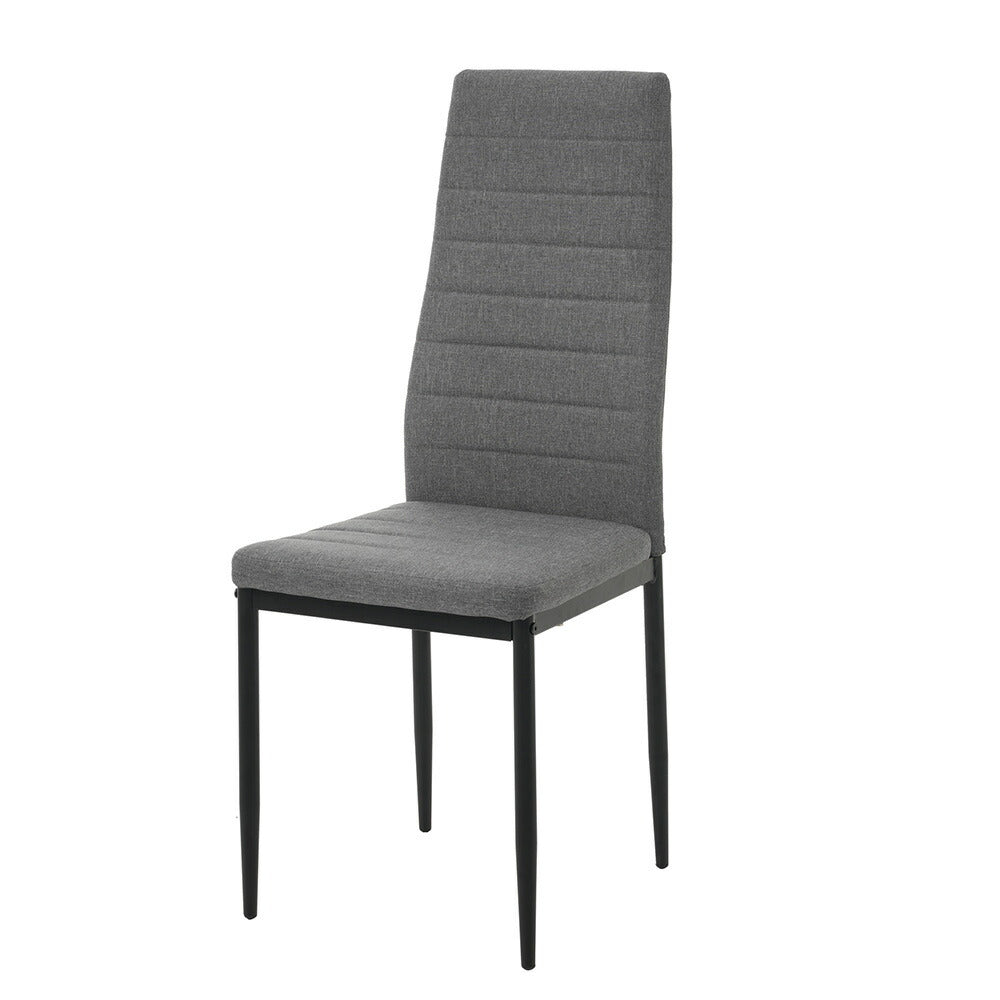 【グレー座面 + ブラック脚】ダイニングチェア 2脚セットチェア 椅子 イス ダイニング レトロ モダン 食卓椅子 カフェ オフィス 会議室 来客用 テレワーク 在宅勤務 おしゃれ 北欧 シンプル デザイン