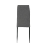 【グレー座面 + ブラック脚】ダイニングチェア 2脚セットチェア 椅子 イス ダイニング レトロ モダン 食卓椅子 カフェ オフィス 会議室 来客用 テレワーク 在宅勤務 おしゃれ 北欧 シンプル デザイン