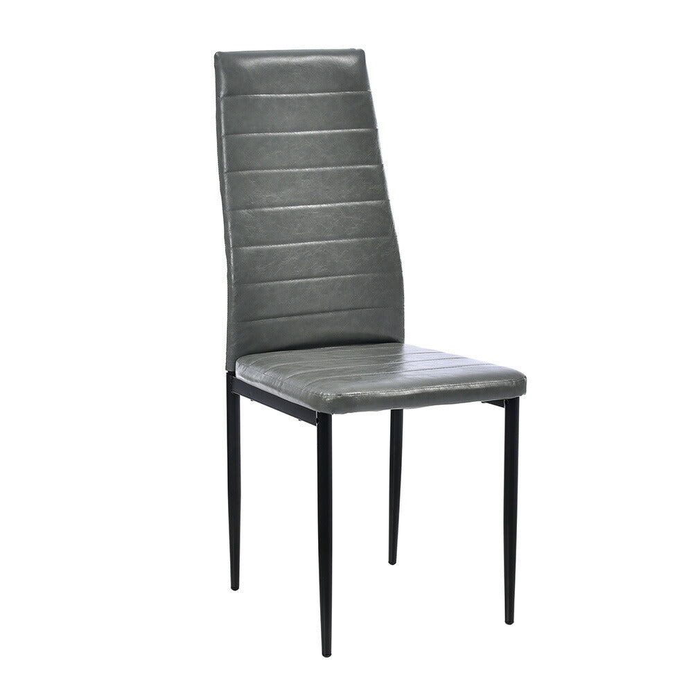 ダイニングチェア 2脚セット レザー チェア スチール 椅子 レザーチェア デスクチェア オフィスチェア レザーチェア 在宅ワーク オフィス 会議室 来客用 インテリア 家具 新生活 ブラック 黒 おしゃれ モダン 北欧