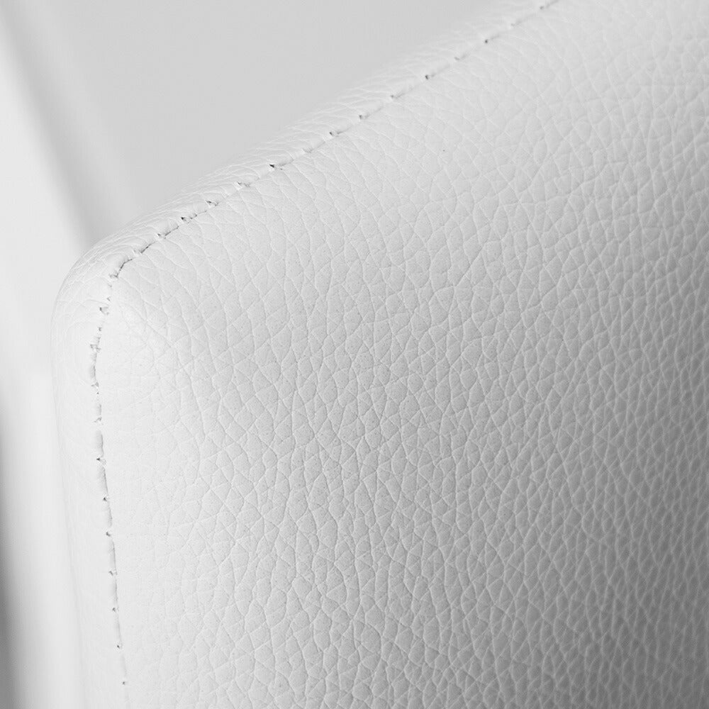 ダイニングチェア 2脚セット レザー チェア スチール 椅子 レザーチェア デスクチェア オフィスチェア レザーチェア 在宅ワーク オフィス 会議室 来客用 インテリア 家具 新生活 ホワイト おしゃれ モダン 白 北欧