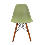【アボカドグリーン座面&ブラウン脚】 ダイニングチェア 2脚セット イームズチェア オフィス 会議室 来客用 テレワーク 在宅勤務 DSW イームズ椅子 チェア イームズチェアー 木脚 椅子 おしゃれ 北欧 シンプル デザイン