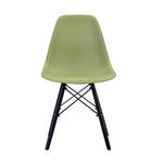 【アボカドグリーン座面&ダークブラウン脚】ダイニングチェア 2脚セット イームズチェア オフィス 会議室 来客用 テレワーク 在宅勤務 DSW イームズ椅子 チェア イームズチェアー 木脚 椅子 おしゃれ 北欧 シンプル デザイン