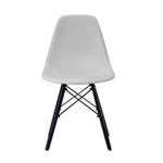 【グレー座面&ダークブラウン脚】ダイニングチェア 2脚セット イームズチェア オフィス 会議室 来客用 テレワーク 在宅勤務 DSW イームズ椅子 チェア イームズチェアー 木脚 椅子 おしゃれ 北欧 シンプル デザイン 7日内出荷