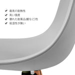【グレー座面&ナチュラル脚】ダイニングチェア 2脚セット イームズチェア オフィス 会議室 来客用 テレワーク 在宅勤務 DSW イームズ椅子 チェア イームズチェアー 木脚 椅子 おしゃれ 北欧 シンプル デザイン 7日内出荷