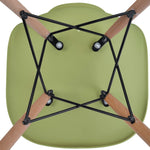 【アボカドグリーン座面&ナチュラル脚】ダイニングチェア 2脚セット イームズチェア オフィス 会議室 来客用 テレワーク 在宅勤務 DSW イームズ椅子 チェア イームズチェアー 木脚 椅子 おしゃれ 北欧 シンプル デザイン