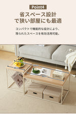 【ブラウン/ナチュラル】 センターテーブル ローテーブル ネストテーブル 長方形 2個セット 省スペース おしゃれ テーブルセット コーヒーテーブル リビングテーブル ソファテーブル 幅80/幅40 大きめ モダン 木目調 新生活 人気 おしゃれ カフェ風 インテリア