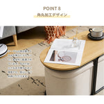 【完成品】【ナチュラル/ブラウン】センターテーブル スツール2個付き センターテーブル&スツールセット 収納付き サイドテーブル 北欧風 ソファテーブル リビングテーブル 2色展開 ローテーブル モダン