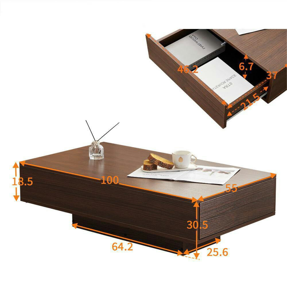 【ブラウン/ホワイト】センターテーブル テーブル ローテーブル リビングテーブル センターテーブル 木製 長方形 北欧 収納棚 大容量 引き出し付き リビング おしゃれ シンプル モダン カフェ風 ソファテーブル コンパクト 一人暮らし 木目調 白