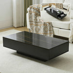 【ブラック/ホワイト】センターテーブル テーブル ローテーブル リビングテーブル センターテーブル 長方形 北欧 収納棚 引き出し付き リビング 大理石調 おしゃれ シンプル モダン カフェ風 ソファテーブル コンパクト 白 黒 2色展開 一人暮らし