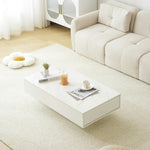 【ブラック/ホワイト】センターテーブル テーブル ローテーブル リビングテーブル センターテーブル 長方形 北欧 収納棚 引き出し付き リビング 大理石調 おしゃれ シンプル モダン カフェ風 ソファテーブル コンパクト 白 黒 2色展開 一人暮らし