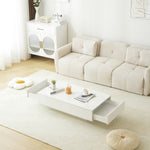 【ブラック/ホワイト】センターテーブル テーブル ローテーブル リビングテーブル センターテーブル 長方形 北欧 収納棚 引き出し付き リビング 大理石調 おしゃれ シンプル モダン カフェ風 ソファテーブル コンパクト 白 黒 2色展開 一人暮らし