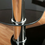 【ブラック/ホワイト】センターテーブル ローテーブル ガラステーブル リビングテーブル ガラステーブル ソファーテーブル 楕円形 センター 幅80cm 2色展開 高級感 モダン コーヒーテーブル おしゃれ モダン 北欧