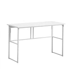 【ホワイト】デスク パソコンデスク 省スペース 幅120cm 奥行50cm PCデスク ゲーミングデスク オフィスデスク コンパクト おしゃれ ライティングデスク 学習デスク 書斎デスク 作業デスク 在宅デスク 机 学習机 勉強机 ミシン台 デスク単品