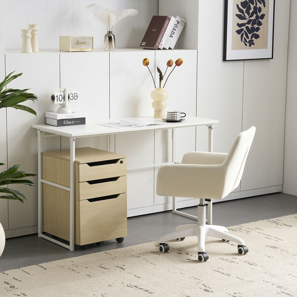 【ホワイト】デスク パソコンデスク 省スペース 幅120cm 奥行50cm PCデスク ゲーミングデスク オフィスデスク コンパクト おしゃれ ライティングデスク 学習デスク 書斎デスク 作業デスク 在宅デスク 机 学習机 勉強机 ミシン台 デスク単品