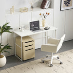 【ホワイト】デスク パソコンデスク 省スペース 幅120cm 奥行50cm PCデスク ゲーミングデスク オフィスデスク コンパクト おしゃれ ライティングデスク 学習デスク 書斎デスク 作業デスク 在宅デスク 机 学習机 勉強机 ミシン台 デスク単品