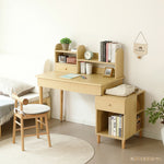 学習机 ジュニア学習デスク 勉強机 勉強デスク コンパクト ワゴン リビングデスク パソコンデスク 机 子ども 木製 シェルフ付き 木製 机 子供部屋 コンパクト 子供 大人 リビング シンプルデスク かわいい おしゃれ デスク単品