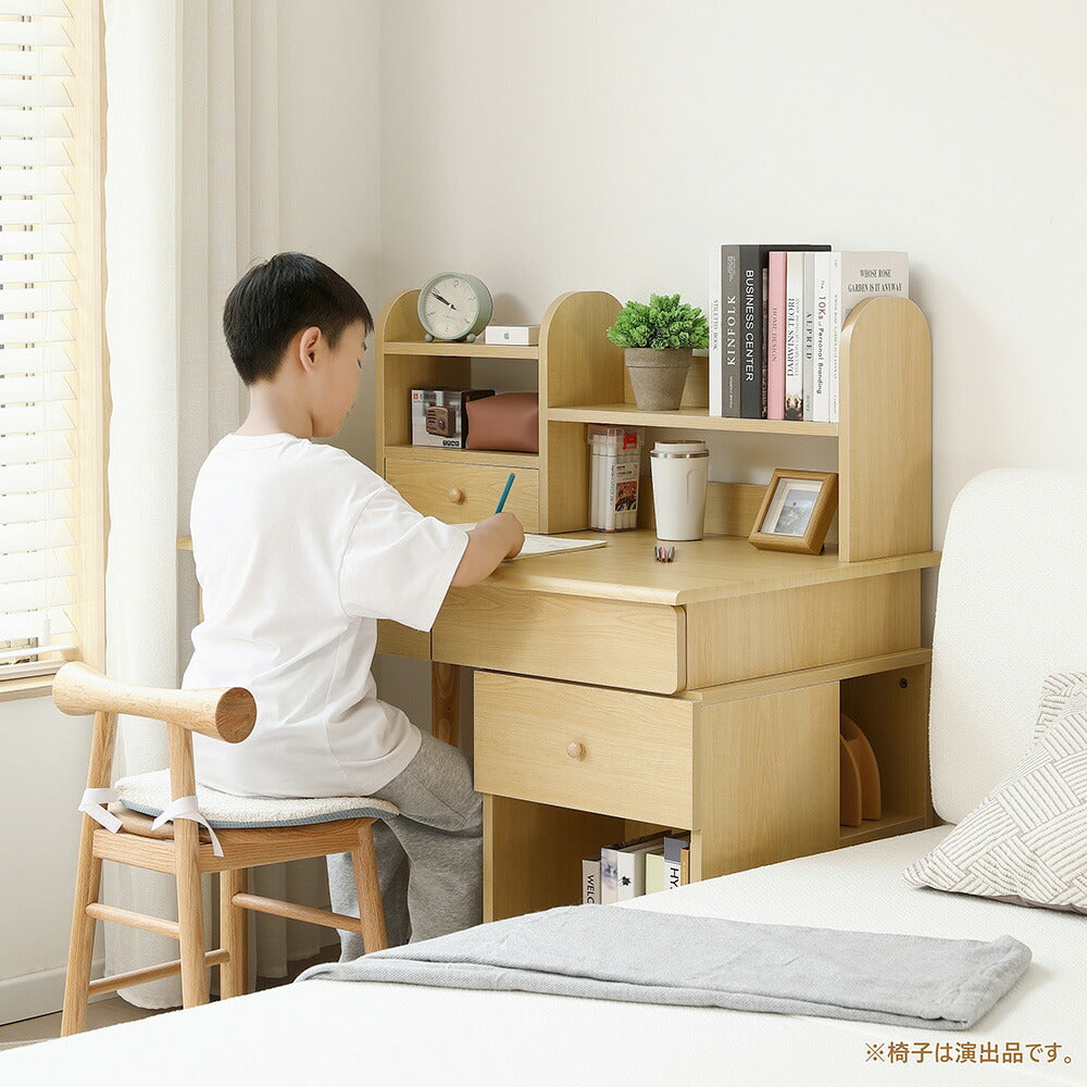 学習机 ジュニア学習デスク 勉強机 勉強デスク コンパクト ワゴン リビングデスク パソコンデスク 机 子ども 木製 シェルフ付き 木製 机 子供部屋 コンパクト 子供 大人 リビング シンプルデスク かわいい おしゃれ デスク単品