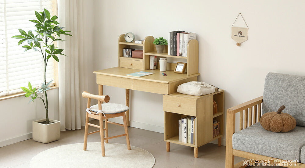 学習机 ジュニア学習デスク 勉強机 勉強デスク コンパクト ワゴン リビングデスク パソコンデスク 机 子ども 木製 シェルフ付き 木製 机 子供部屋 コンパクト 子供 大人 リビング シンプルデスク かわいい おしゃれ デスク単品