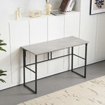 【グレー】デスク パソコンデスク 省スペース 幅120cm 奥行50cm PCデスク ゲーミングデスク オフィスデスク コンパクト おしゃれ ライティングデスク 学習デスク 書斎デスク 作業デスク 在宅デスク 机 学習机 勉強机 ミシン台 デスク単品