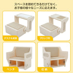 一体式デスク&チェア キッズテーブル ミニテーブル 子供用 勉強机 学習デスク テーブル 子供用テーブル 子供机 学習デスク 机 幼児机 お絵描きデスク 棚付き ホワイト 白 こども 組み立て簡単 多機能 省スペース プレゼント