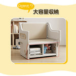 一体式デスク&チェア キッズテーブル ミニテーブル 子供用 勉強机 学習デスク テーブル 子供用テーブル 子供机 学習デスク 机 幼児机 お絵描きデスク 棚付き ホワイト 白 こども 組み立て簡単 多機能 省スペース プレゼント