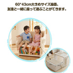 一体式デスク&チェア キッズテーブル ミニテーブル 子供用 勉強机 学習デスク テーブル 子供用テーブル 子供机 学習デスク 机 幼児机 お絵描きデスク 棚付き ホワイト 白 こども 組み立て簡単 多機能 省スペース プレゼント