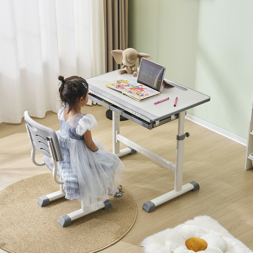 【デスク&チェアセット】収納付き デスク 勉強デスク 昇降式 学習机 作業デスク 学習机 省スペース 棚付き コンセント付き おしゃれ 高さ調整 書斎机 ワークデスク 多機能デスク 子供部屋 学生用 大人用 ホワイト 書斎 子供 小学生