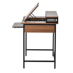 【ブラウン/ナチュラル】パソコンデスク 学習机 おしゃれ 机 PCデスク キーボードスライダー付き ワークデスク 2色展開 勉強机 作業机 シンプル 北欧 収納 デスク単体