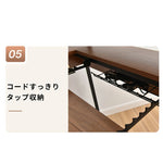 【ブラウン/ナチュラル】パソコンデスク 学習机 おしゃれ 机 PCデスク キーボードスライダー付き ワークデスク 2色展開 勉強机 作業机 シンプル 北欧 収納 デスク単体