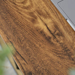 パソコンデスク ダークブラウン 収納ラック付きデスク 引き出し付き 3段シェルフ付 パソコンデスク 木製 収納付 座デスク 机 おしゃれ ワークデスク 引き出し付き シェルフ付きデスク 書斎デスク 学習机 勉強机