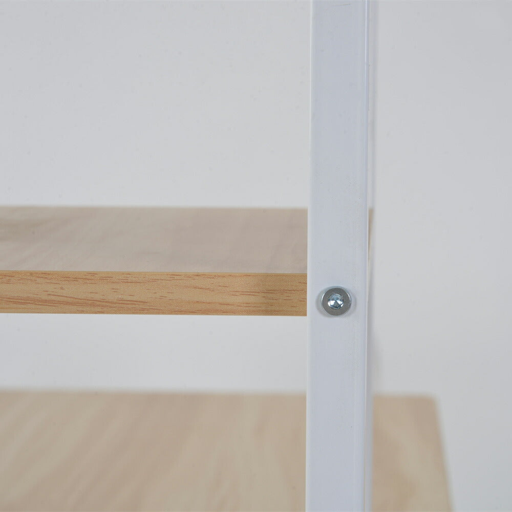 パソコンデスク ナチュラル 収納ラック付きデスク 引き出し付き 3段シェルフ付 パソコンデスク 木製 収納付 座デスク 机 おしゃれ ワークデスク 引き出し付き シェルフ付きデスク 書斎デスク 学習机 勉強机