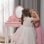 ままごとドレッサー ドレッサー 木製 化粧台 鏡台 スツール付き 引き出し 姫系 可愛い おしゃれ 子ども おもちゃ ドレッサー ピンク 70cm 誕生日 キッズ 女の子 プレゼント お姫様 女の子プレゼント 姪 おしゃれ かわいい